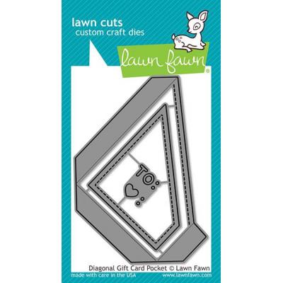 Lawn Fawn Stanzschablonen - Diagonal Gift Card Pocket